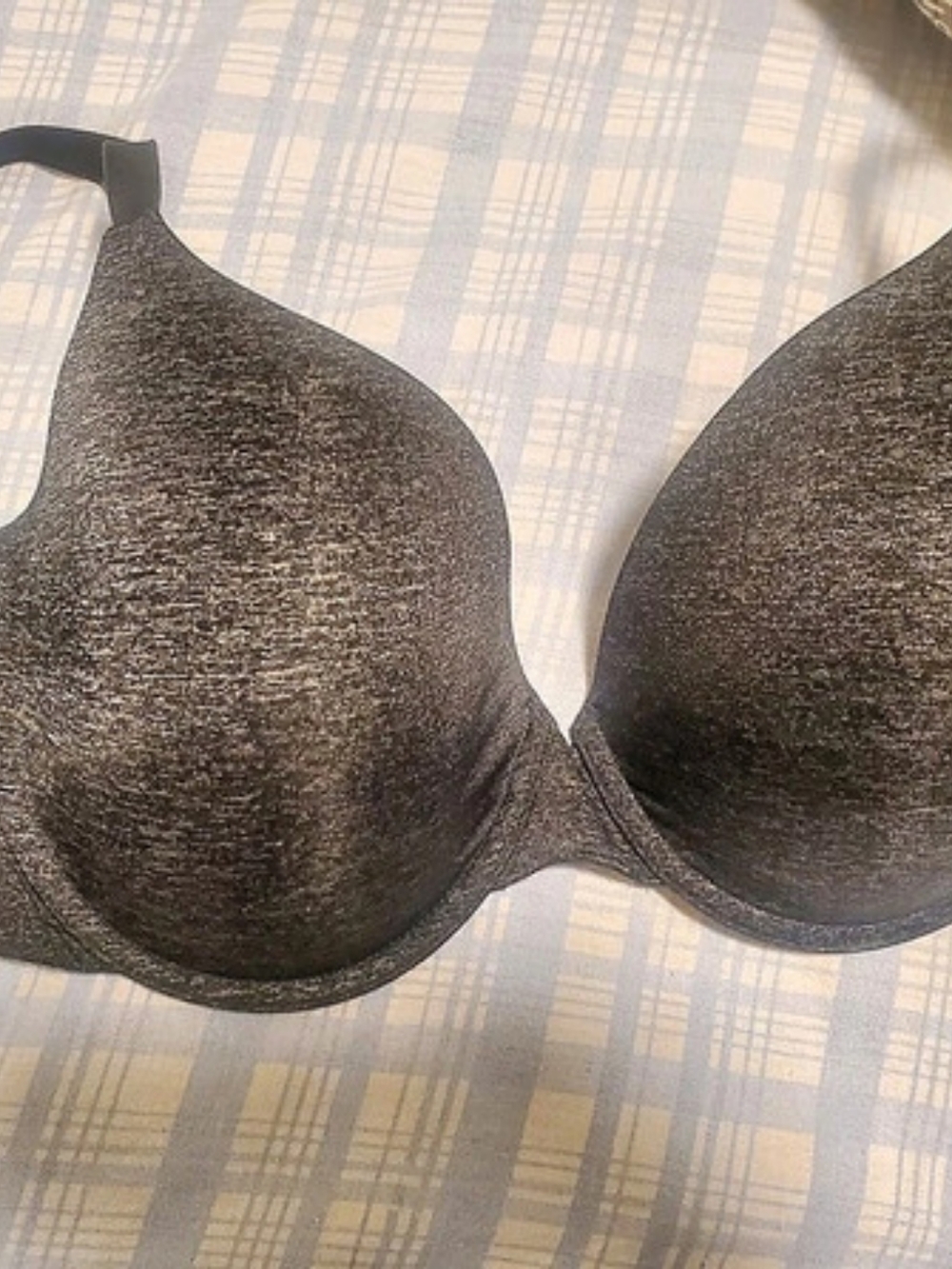 Victoria's Secret Uplift Semi Demi Bra Black Bra 36DD